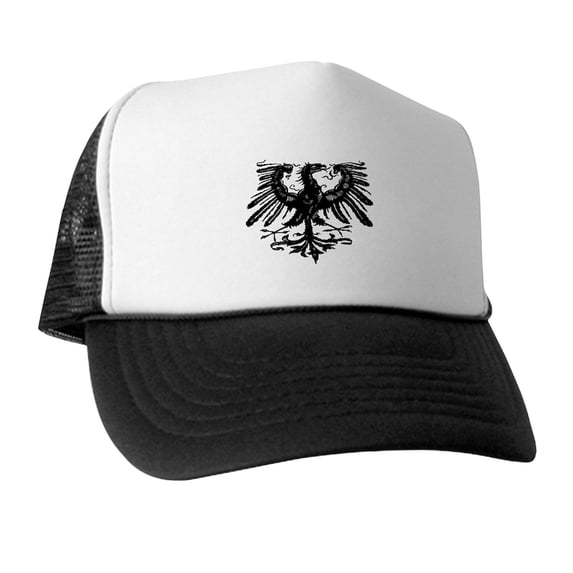 CafePress - Gothic Prussian Eagle - Trucker Hat - Polyester Foam Front and Nylon Mesh Weave Back