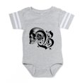 thumbnail image 1 of CafePress - Gothic Skull Initial B - Cute Infant Baby Football Bodysuit, 1 of 3