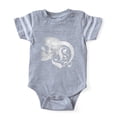 thumbnail image 1 of CafePress - Gothic Skull Initial D - Cute Infant Baby Football Bodysuit, 1 of 3