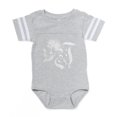thumbnail image 1 of CafePress - Gothic Skull Initial J - Cute Infant Baby Football Bodysuit, 1 of 3