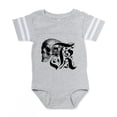 thumbnail image 1 of CafePress - Gothic Skull Initial K - Cute Infant Baby Football Bodysuit, 1 of 3