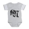 thumbnail image 1 of CafePress - Gothic Skull Initial N - Cute Infant Baby Football Bodysuit, 1 of 3