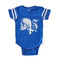 thumbnail image 1 of CafePress - Gothic Skull Initial P - Cute Infant Baby Football Bodysuit, 1 of 3