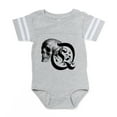 thumbnail image 1 of CafePress - Gothic Skull Initial Q - Cute Infant Baby Football Bodysuit, 1 of 3