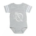 thumbnail image 1 of CafePress - Gothic Skull Initial Q - Cute Infant Baby Football Bodysuit, 1 of 3