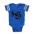 thumbnail image 1 of CafePress - Gothic Skull Initial S - Cute Infant Baby Football Bodysuit, 1 of 3