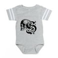 thumbnail image 1 of CafePress - Gothic Skull Initial S - Cute Infant Baby Football Bodysuit, 1 of 3