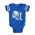 thumbnail image 1 of CafePress - Gothic Skull Initial U - Cute Infant Baby Football Bodysuit, 1 of 3