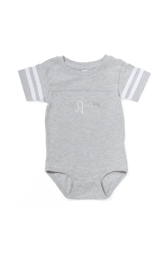 - Gothic Zodiac Aries - Cute Infant Baby Football Bodysuit