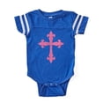 thumbnail image 1 of CafePress - Gothiccross_Pk - Cute Infant Baby Football Bodysuit, 1 of 3