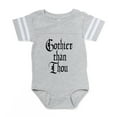 thumbnail image 1 of CafePress - Gothier Than Thou_Vert - Cute Infant Baby Football Bodysuit, 1 of 3