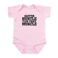 thumbnail image 1 of CafePress - Gotta Hustle For That Muscle Black Infant Bodysuit - Baby Light Bodysuit, Size Newborn - 24 Months, 1 of 4