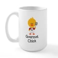 thumbnail image 1 of CafePress - Gourmet Chick Large Mug - 15 oz Ceramic Large White Novelty Mug, 1 of 6