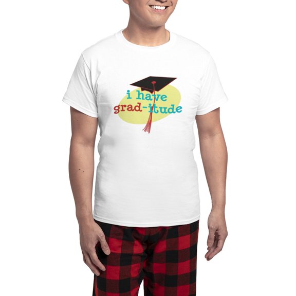 CafePress - Grad Itude Men's Light Pajamas - Men's Light Loose Fit Cotton Pajama Set