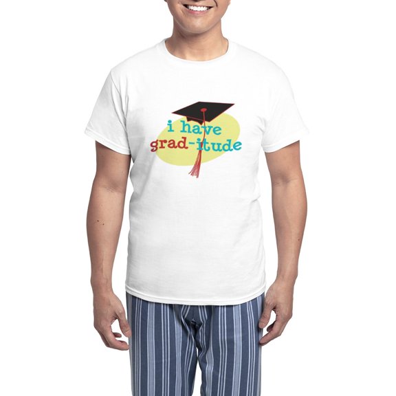 CafePress - Grad Itude Men's Light Pajamas - Men's Light Loose Fit Cotton Pajama Set