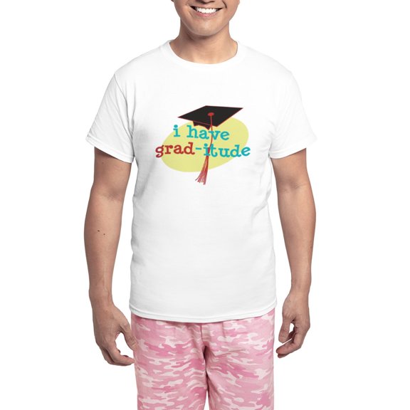 CafePress - Grad Itude Men's Light Pajamas - Men's Light Loose Fit Cotton Pajama Set