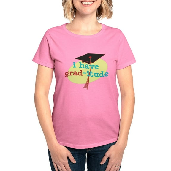 CafePress - Grad Itude T Shirt - Women's Traditional Fit Dark T-Shirt
