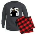 thumbnail image 1 of CafePress - Graduate Receiving Diploma Graduation - Men's Long Sleeve Charcoal Pajama Set, 1 of 6