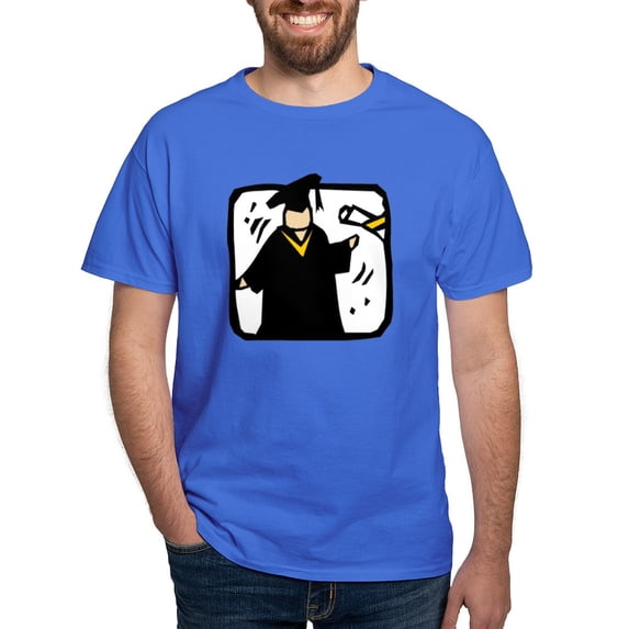 CafePress - Graduate Receiving Diploma Graduation T Shirt - Men's Classic Graphic Cotton T-Shirt