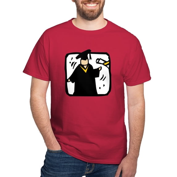 CafePress - Graduate Receiving Diploma Graduation T Shirt - Men's Classic Graphic Cotton T-Shirt