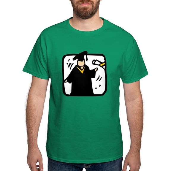 CafePress - Graduate Receiving Diploma Graduation T Shirt - Men's Classic Graphic Cotton T-Shirt