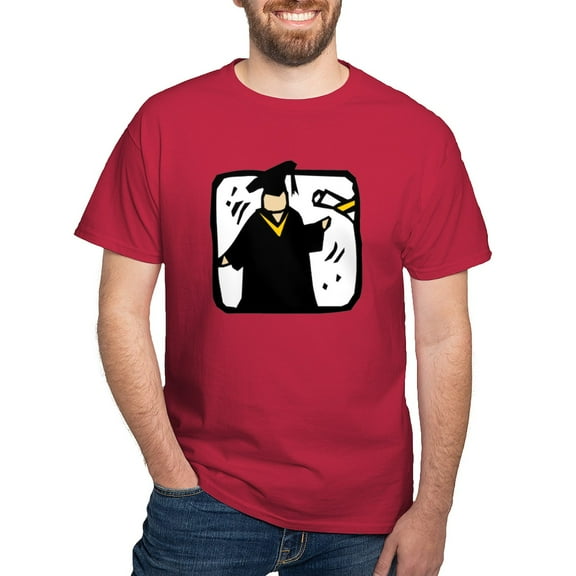 CafePress - Graduate Receiving Diploma Graduation T Shirt - Men's Classic Graphic Cotton T-Shirt