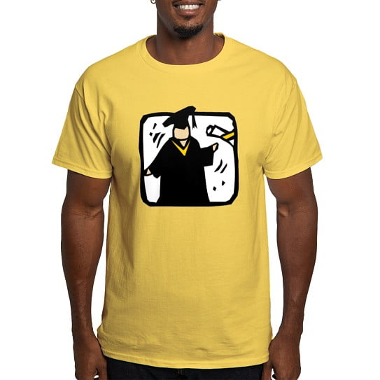 CafePress - Graduate Receiving Diploma Graduation T Shirt - Men's Classic Cotton T-Shirts
