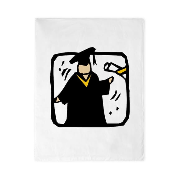CafePress - Graduate Receiving Diploma Graduation - Twin Duvet Cover, Printed Comforter Cover