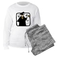 thumbnail image 1 of CafePress - Graduate Receiving Diploma Graduation - Women's Long Sleeve Relaxed Fit Cotton Light Pajama Set, 1 of 3