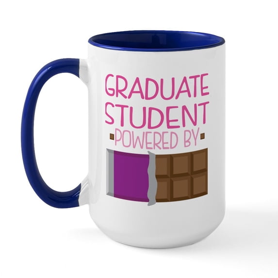 CafePress - Graduate Student Large Mug - 15 oz Ceramic Large White Novelty Mug
