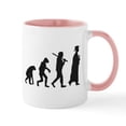 thumbnail image 1 of CafePress - Graduation Evolution Mugs - 11 oz Ceramic Mug - Novelty Coffee Tea Cup, 1 of 4