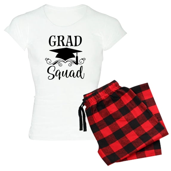 CafePress - Graduation Grad Squad Pajamas - Women's Short Sleeve Print T-Shirt and Pants Light Cotton Pajama Set