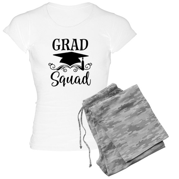 CafePress - Graduation Grad Squad Pajamas - Women's Short Sleeve Print T-Shirt and Pants Light Cotton Pajama Set