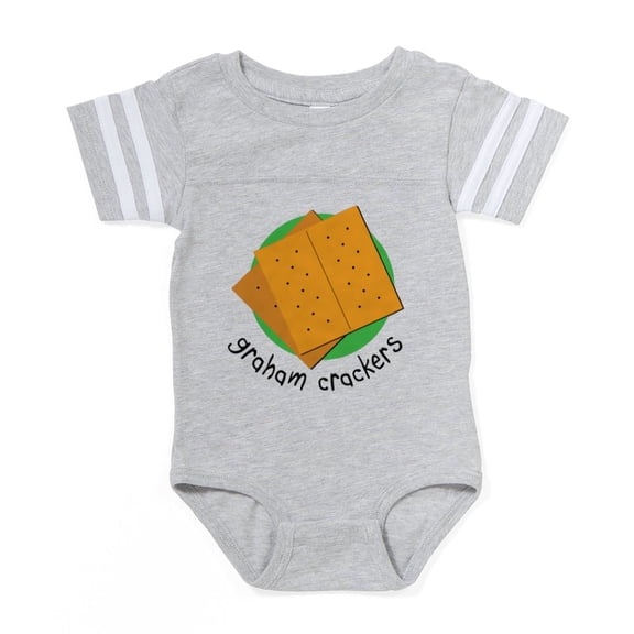 CafePress - Graham Crackers Smores - Cute Infant Baby Football Bodysuit