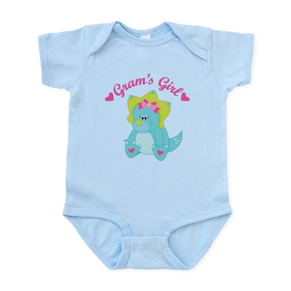CafePress - Gram's Girl Dinosaur Infant Bodysuit - Baby Light Bodysuit, Size Newborn - 24 Months
