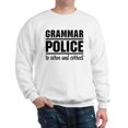 thumbnail image 1 of CafePress - Grammar Police Sweatshirt - Crew Neck Sweatshirt, 1 of 4