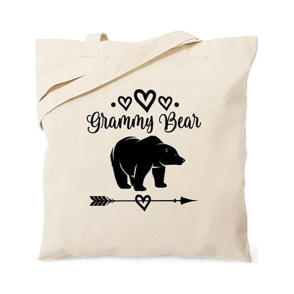 CafePress - Grammy Bear Grandma Gift Tote Bag - Unisex Canvas Tote Bag, Beige, 1-Piece
