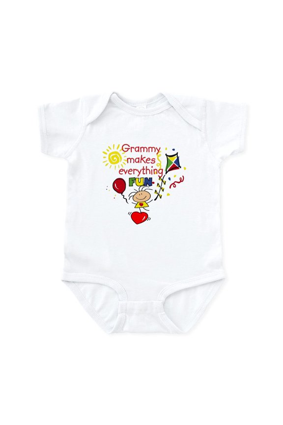 - Grammy Fun Girl Infant Bodysuit - Baby Light Bodysuit, Size Newborn - 24 Months