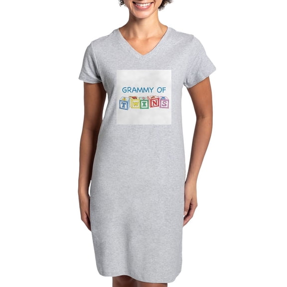 CafePress - Grammy Of Twins Women's Pink Nightshirt - Women's Nightshirt