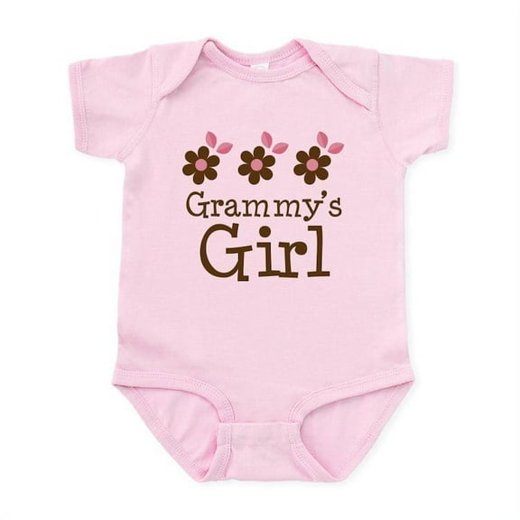 CafePress - Grammy's Girl Daisies Infant Bodysuit - Baby Light Bodysuit, Size Newborn - 24 Months