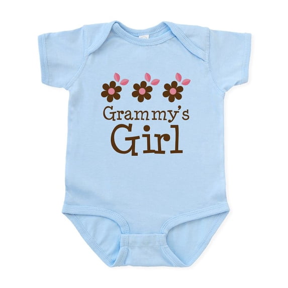 CafePress - Grammy's Girl Daisies Infant Bodysuit - Baby Light Bodysuit, Size Newborn - 24 Months