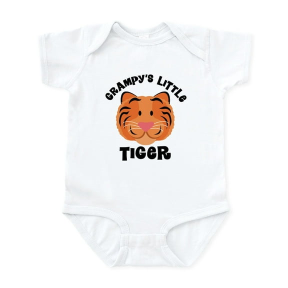CafePress - Grampy’S Little Tiger Infant Bodysuit - Baby Light Bodysuit, Size Newborn - 24 Months