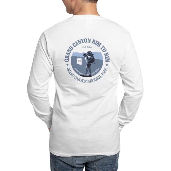 CafePress - Grand Canyon Rim To Rim Long Sleeve T Shirt - Unisex Cotton Long Sleeve T-Shirt