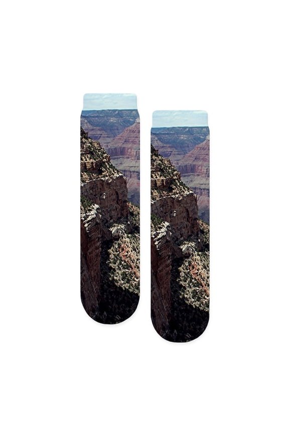 - Grand Canyon South Rim, Arizona 3 - Unisex Novelty Printed Crew Adult Socks