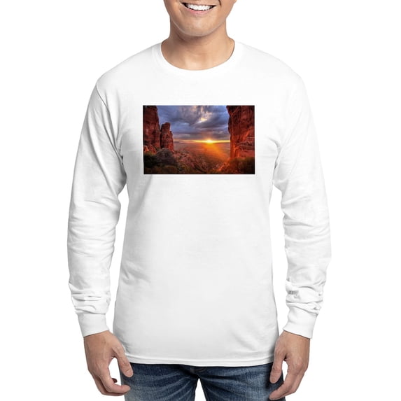 CafePress - Grand Canyon Sunset Long Sleeve T Shirt - Unisex Cotton Long Sleeve T-Shirt