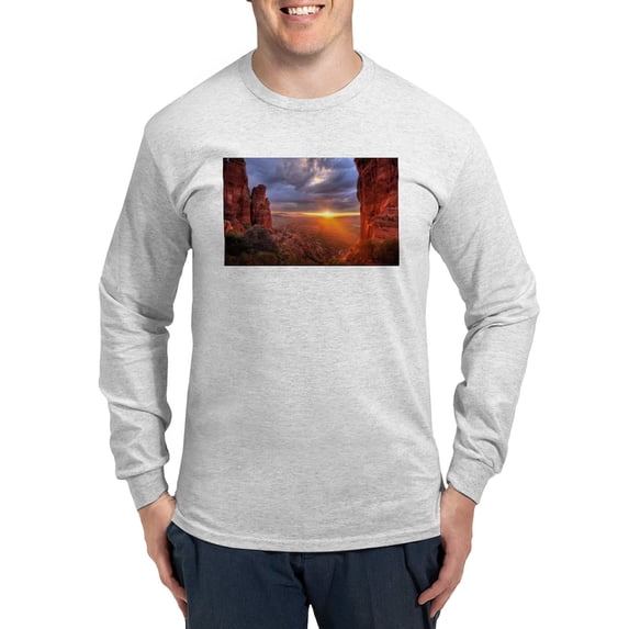 CafePress - Grand Canyon Sunset Long Sleeve T Shirt - Unisex Cotton Long Sleeve T-Shirt