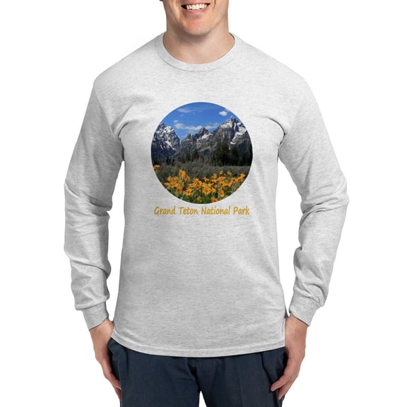 CafePress - Grand Teton Mount Long Sleeve T Shirt - Unisex Cotton Long Sleeve T-Shirt