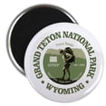 thumbnail image 1 of CafePress - Grand Teton NP Magnets - 2.25" Round Magnet, Refrigerator Magnet, Button Magnet Style, 1 of 3