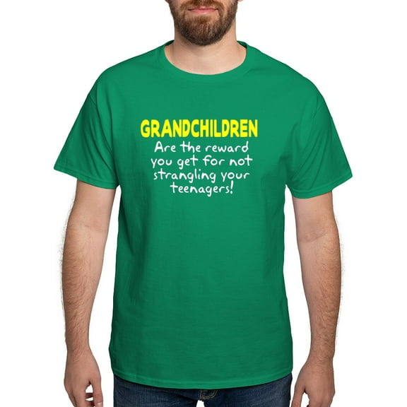 CafePress - Grandchildren Reward Dark T Shirt - Men's Classic Graphic Cotton T-Shirt