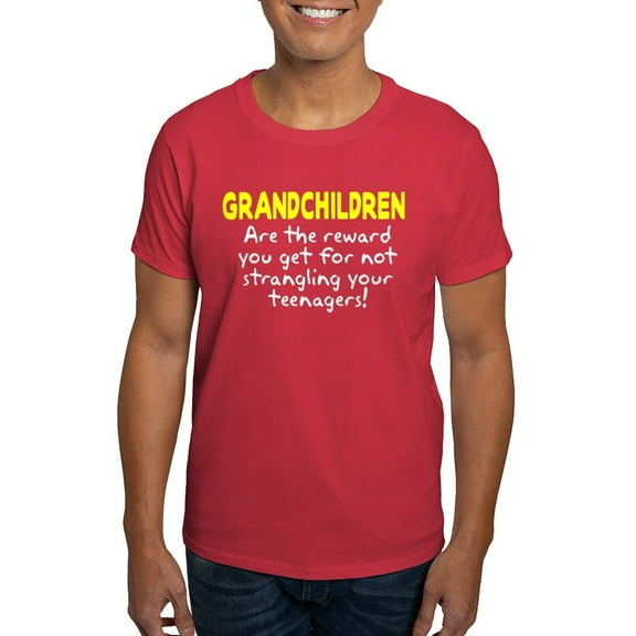 CafePress - Grandchildren Reward Dark T Shirt - Men's Classic Graphic Cotton T-Shirt